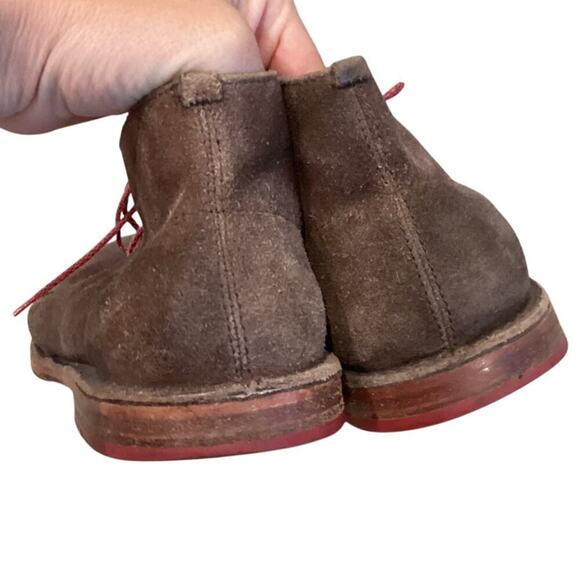 Cole Haan Paul Chukka Boots Brown Distressed Suede Leather Mens US 9M 9 C09565 - Picture 7 of 9